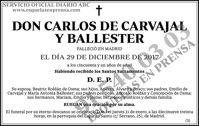 Carlos de Carvajal y Ballester